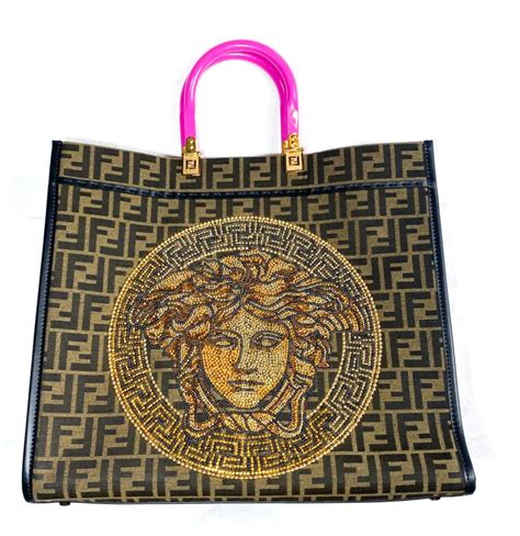 versace fendi bags|Fendi Versace tote bag.